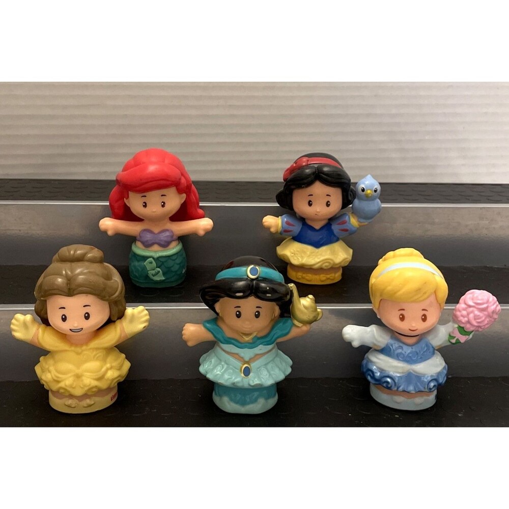 Fisher Price Little People Disney Princess Lot of 5 Cinderella Belle Jasmine